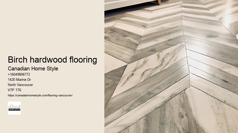 Birch hardwood flooring