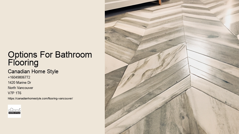 Options For Bathroom Flooring